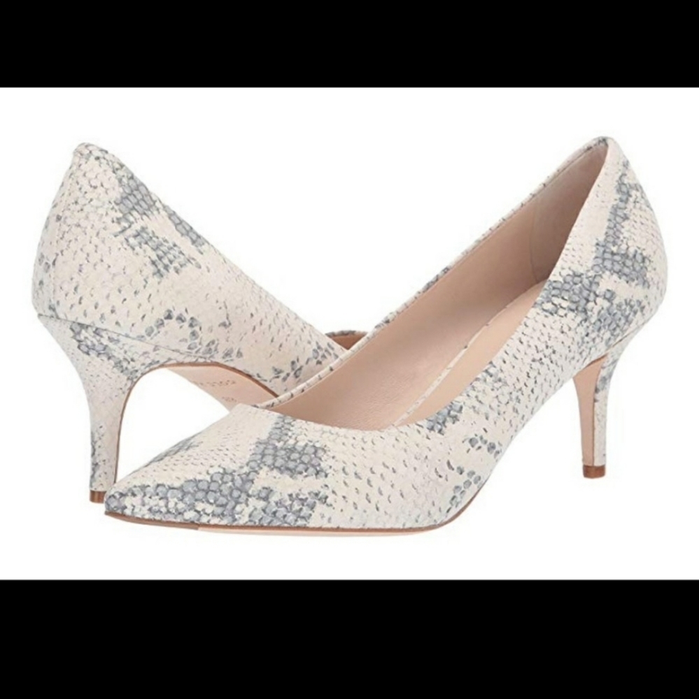 COLE HAAN VESTA PUMP SNAKE PRINT LEATHER SIZE 6